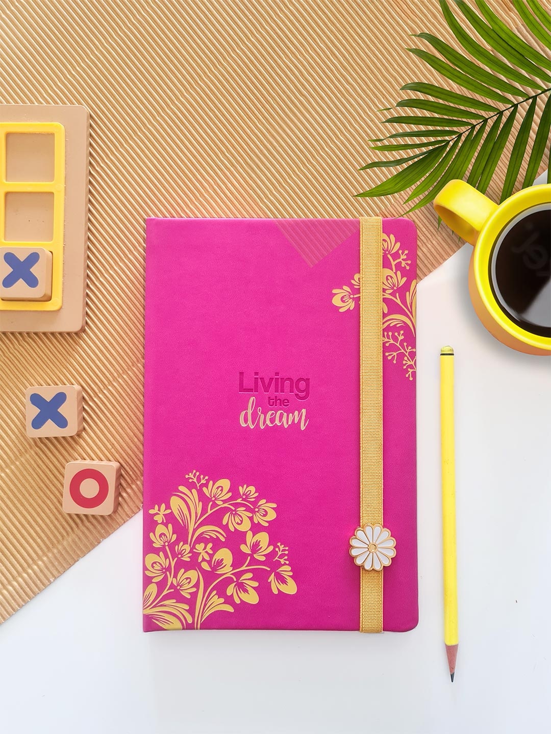 

Doodle Pink & White Printed Notebook