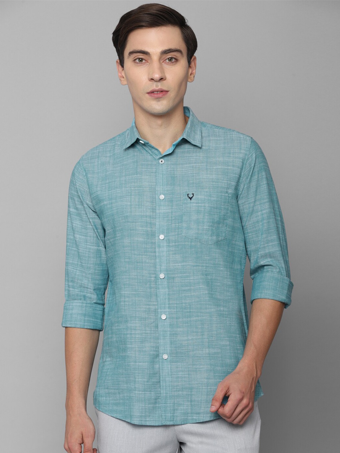 

Allen Solly Men Blue Slim Fit Casual Shirt