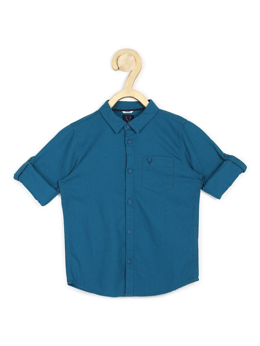 

Allen Solly Junior Boys Blue Slim Fit Casual Shirt