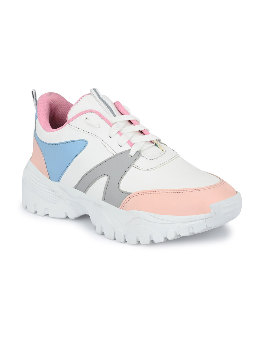 

AfroJack Women White Running Shoes