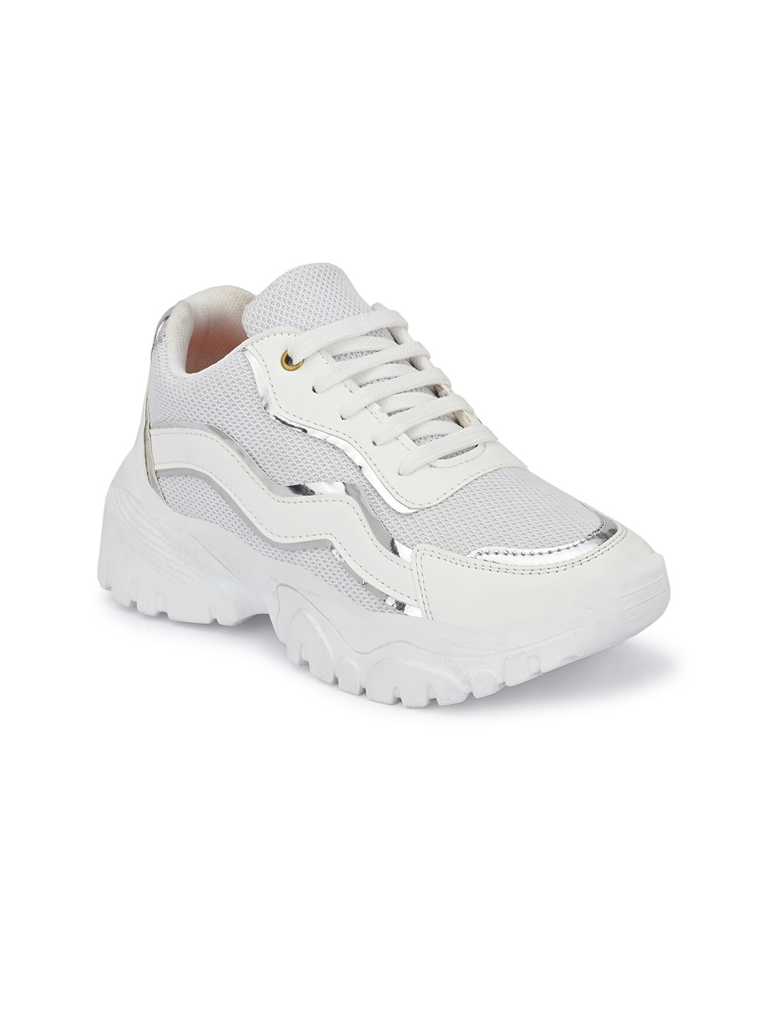 

AfroJack Women White Running Shoes