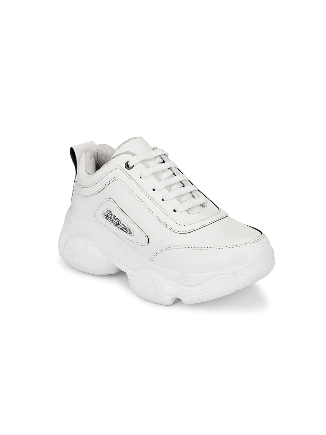 

AfroJack Women White Running Shoes