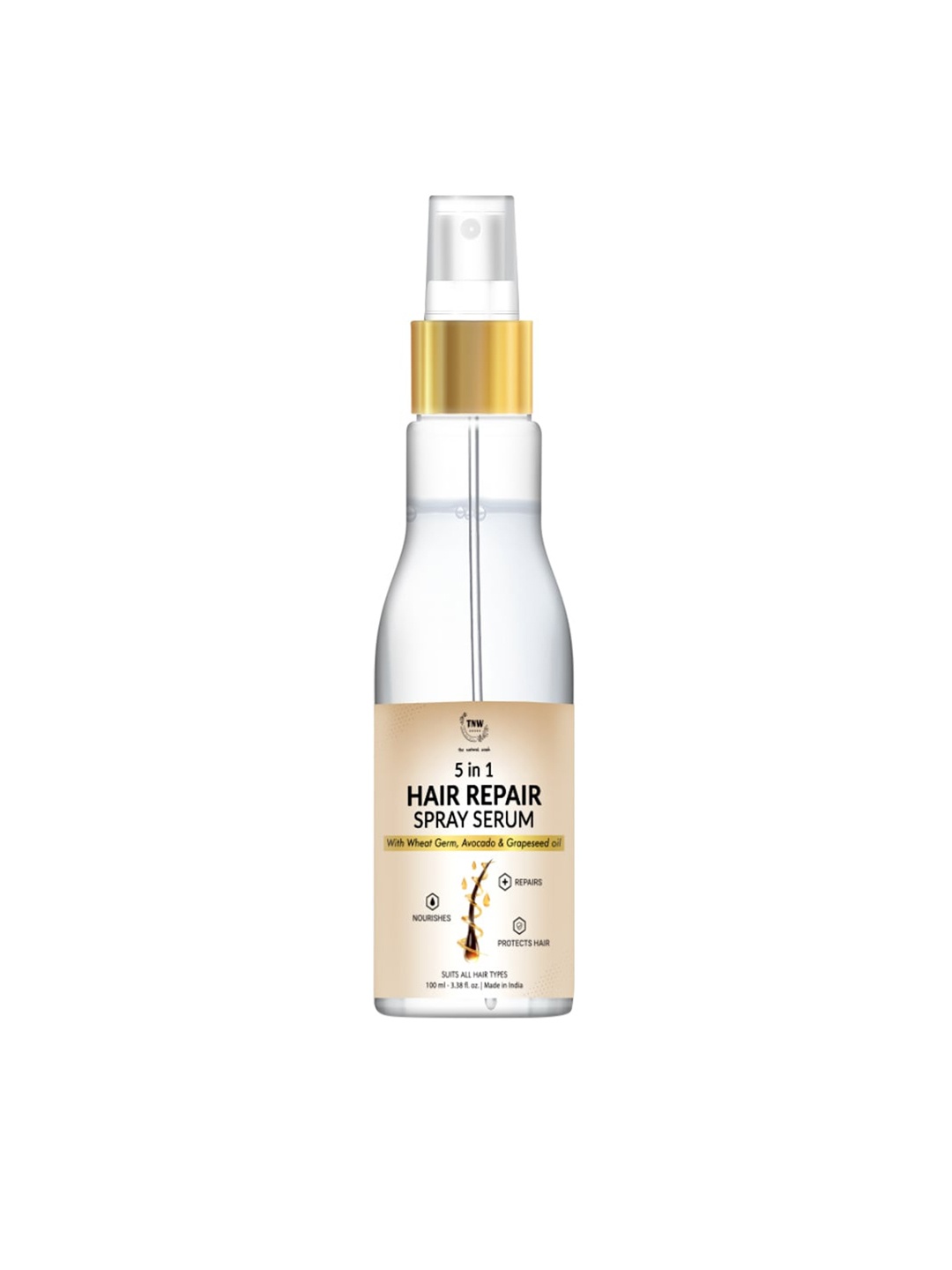 

TNW the natural wash 5 In 1 Hair Repair Spray Serum 100 ml, Transparent