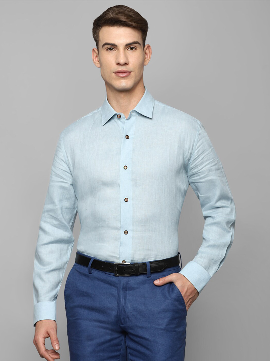 

Luxure by Louis Philippe Men Green Casual Shirt