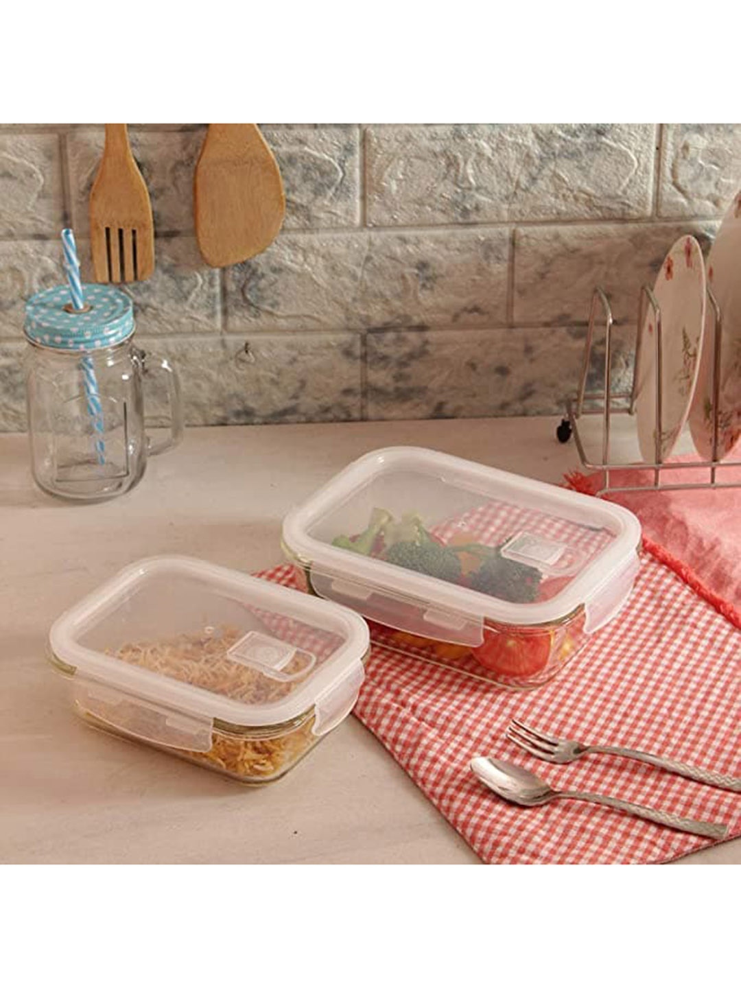 

Femora Set of 2 Transparent Food Container