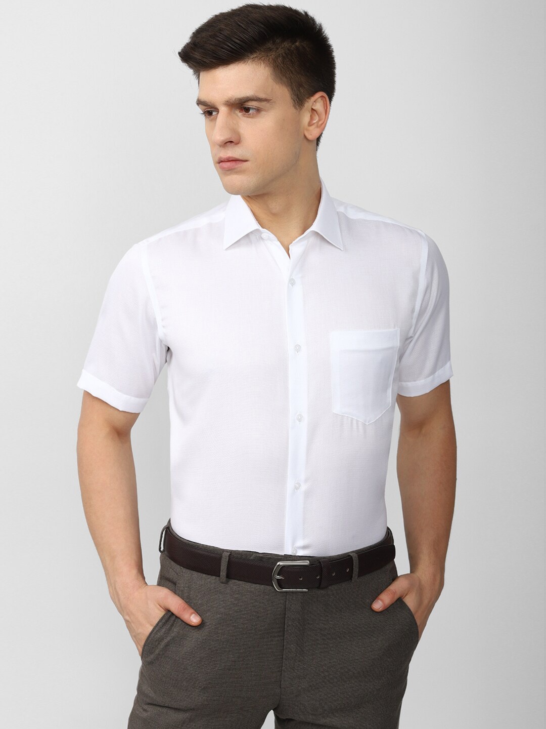 

Van Heusen Men White Formal Shirt