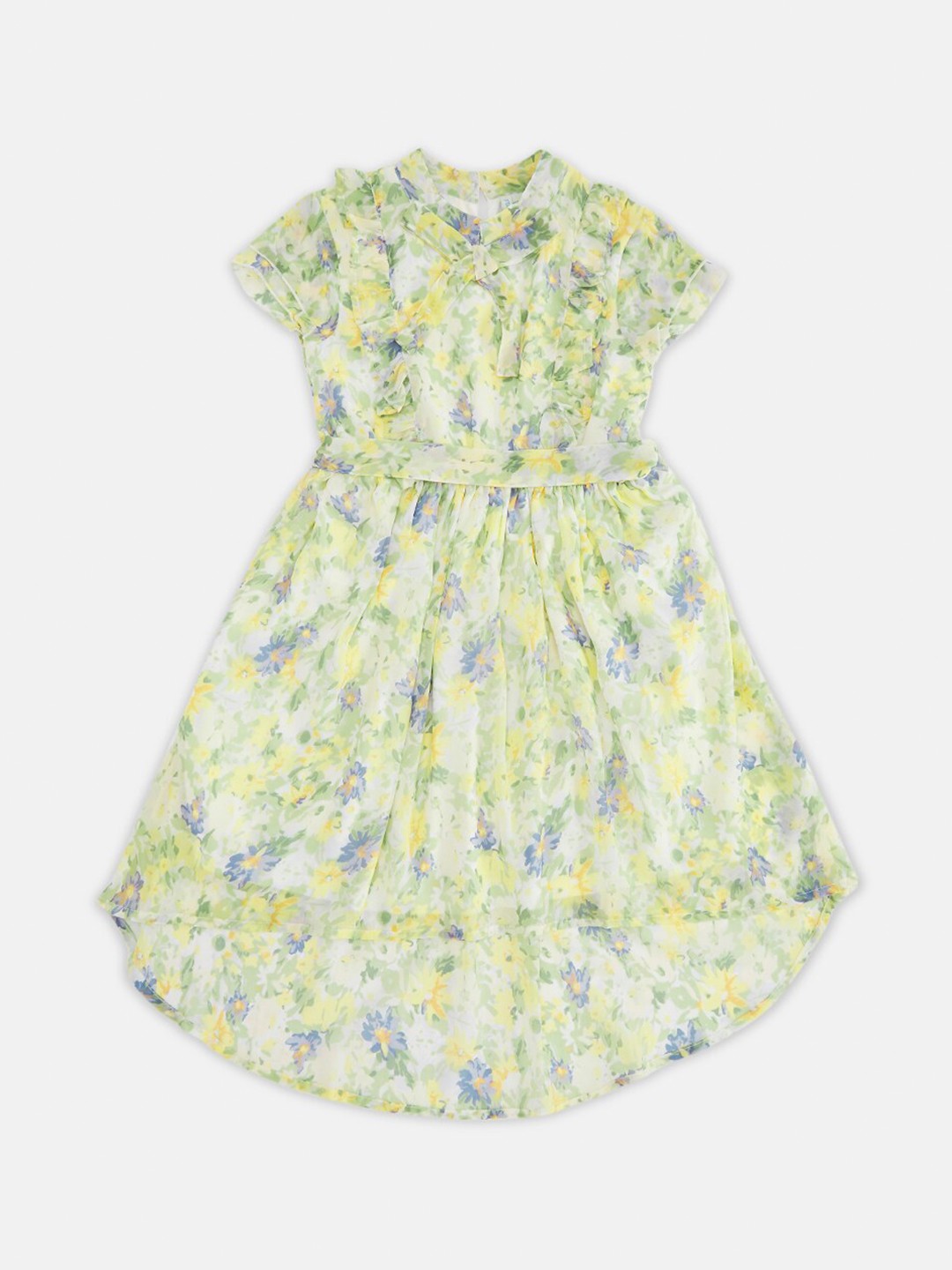 

Pantaloons Junior Green Floral Dress