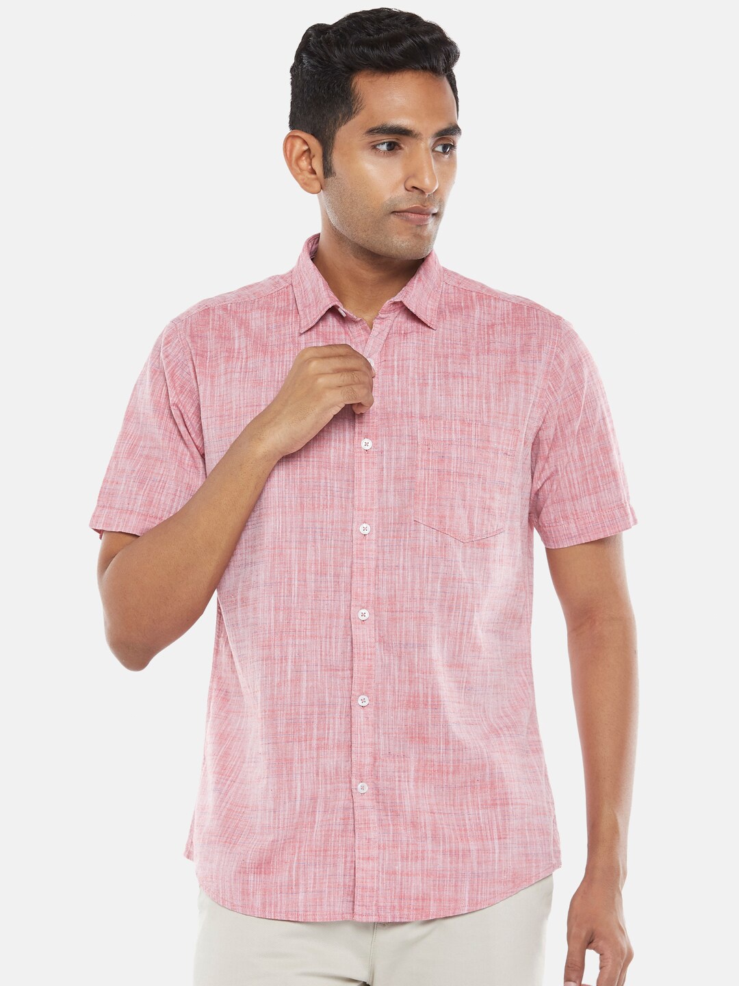 

BYFORD by Pantaloons Men Coral Slim Fit Casual Shirt