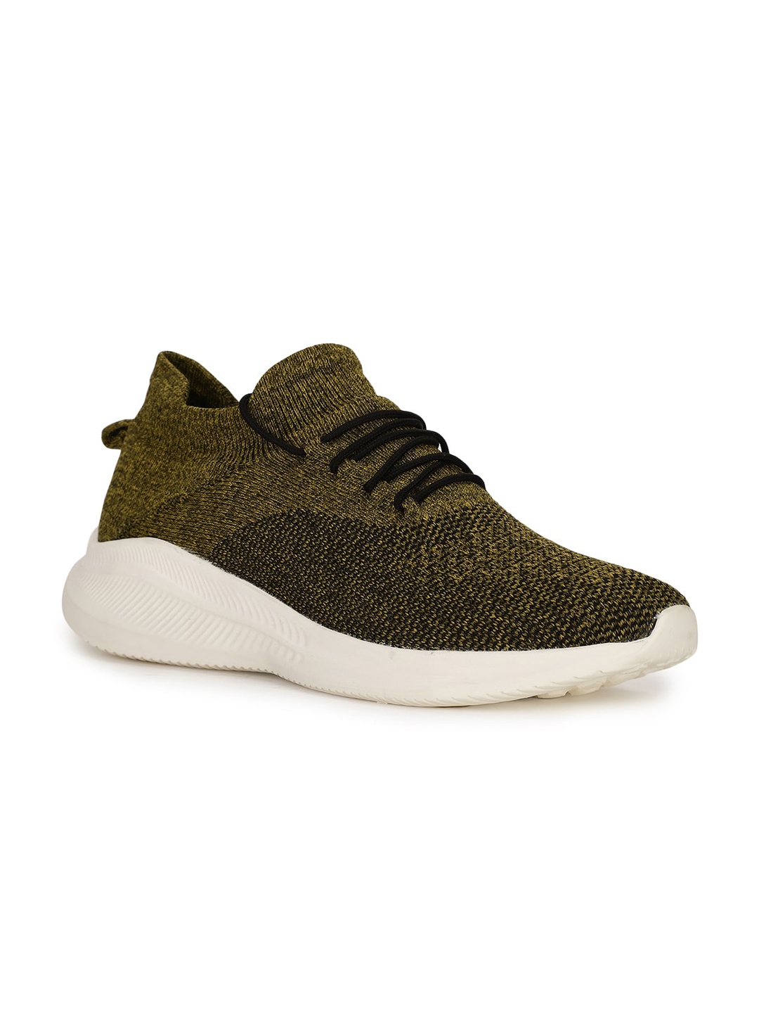 

North Star Men Green Woven Design Sneakers