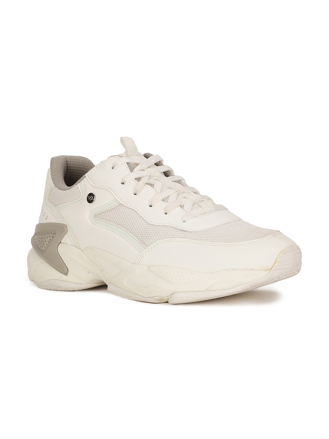 

North Star Men White Woven Design Sneakers