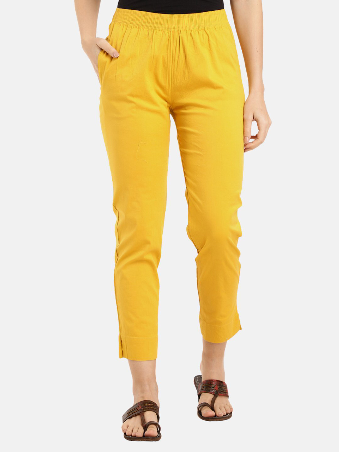 

V-Mart Women Yellow Ethnic Palazzos