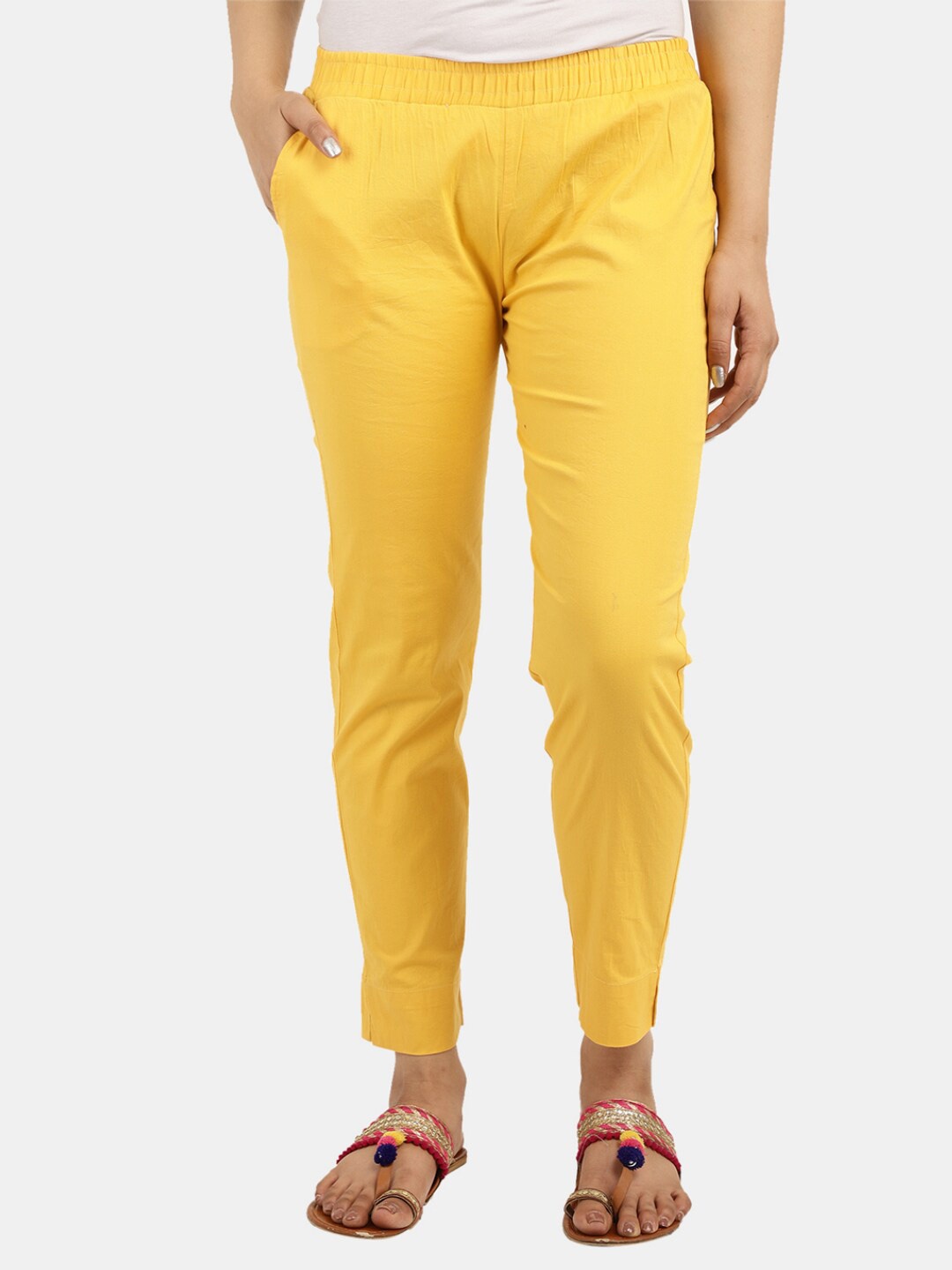

V-Mart Women Yellow Ethnic Palazzos