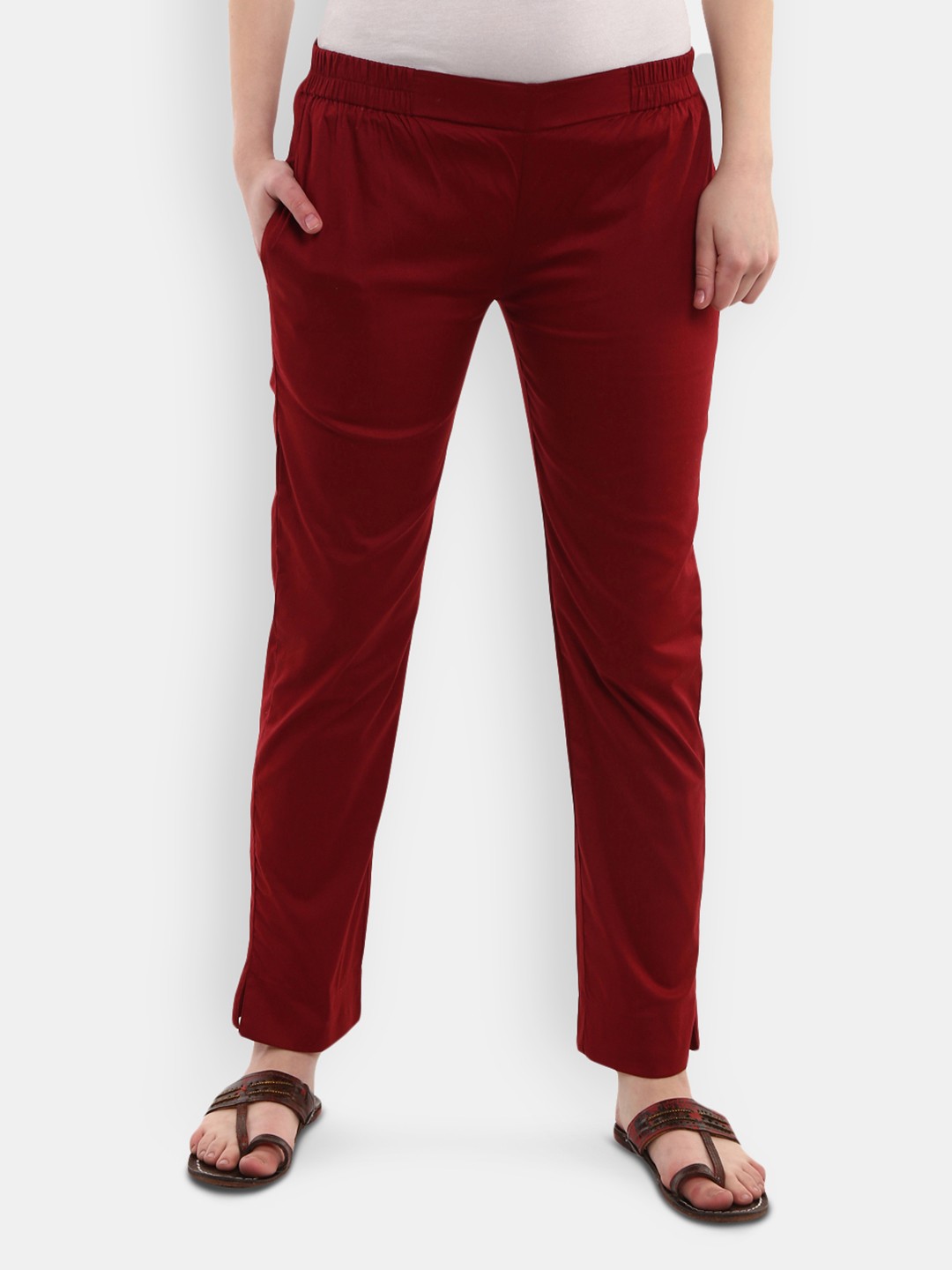 

V-Mart Women Maroon Ethnic Palazzos
