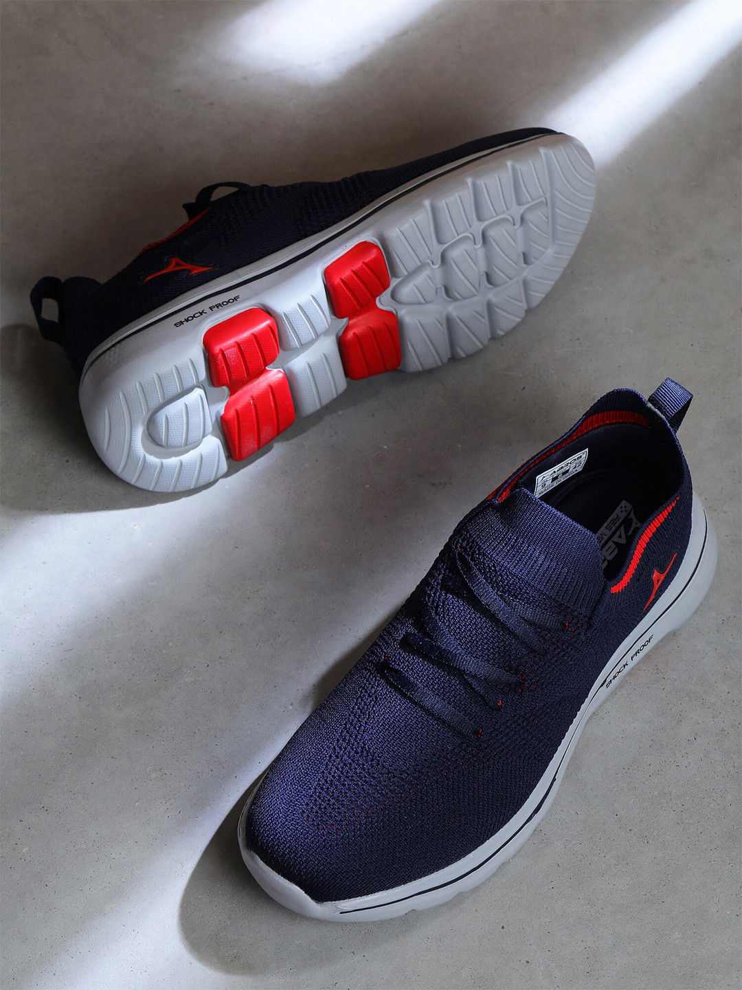 

ABROS Men Punto-O Running Sports Shoes, Navy blue