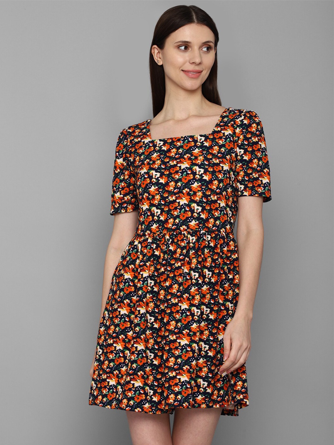 

Allen Solly Woman Multicoloured Floral Dress, Multi