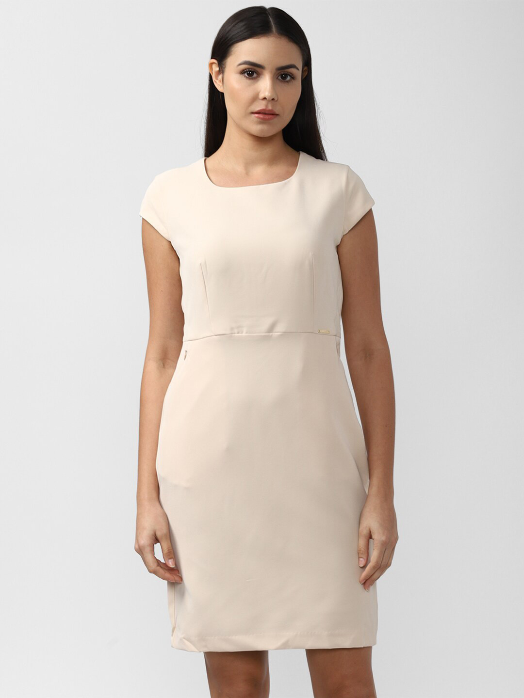 

Van Heusen Woman Beige Sheath Dress