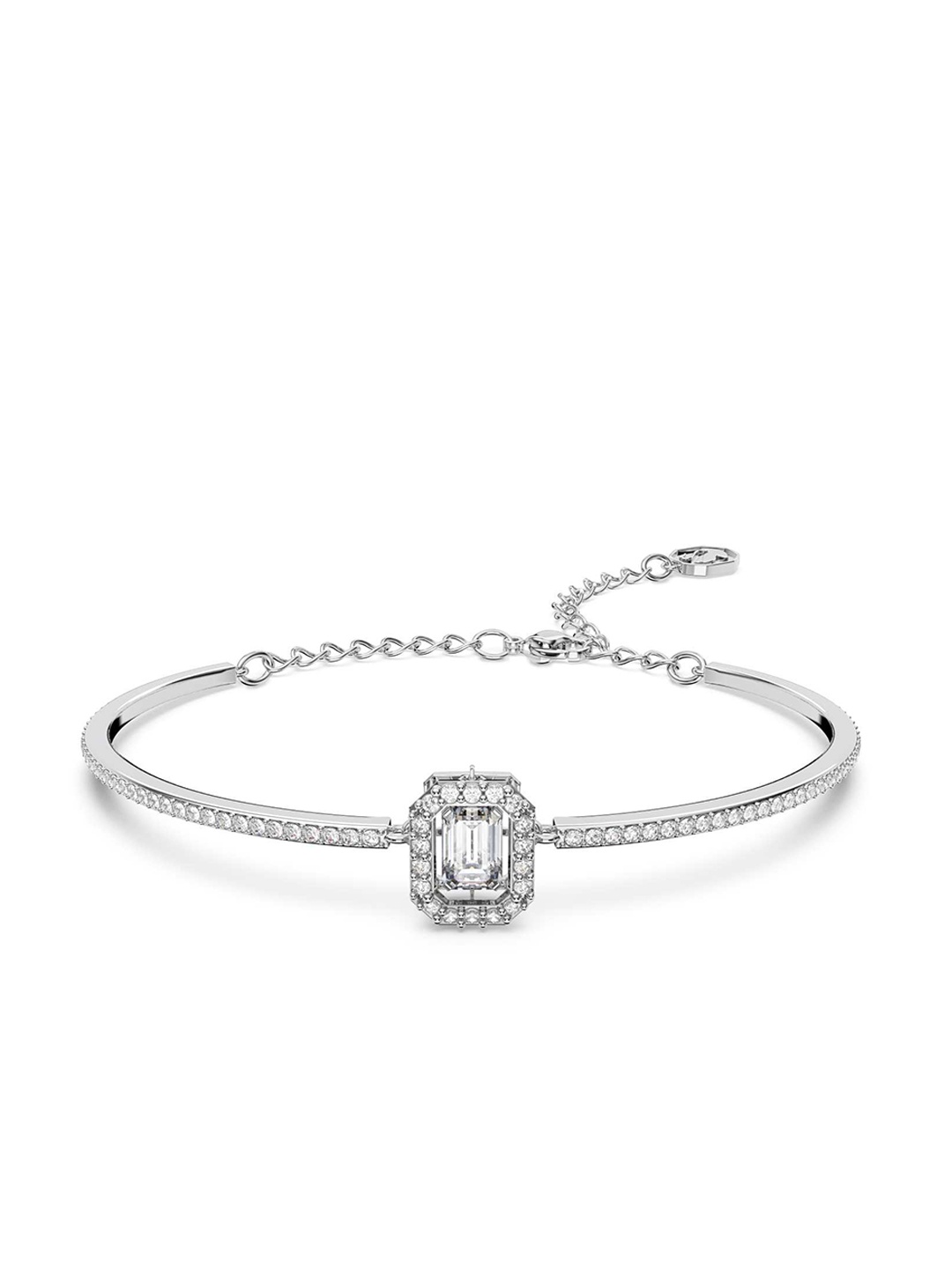 

SWAROVSKI Rhodium-Plated Octagon Cut Millenia Bangle, White