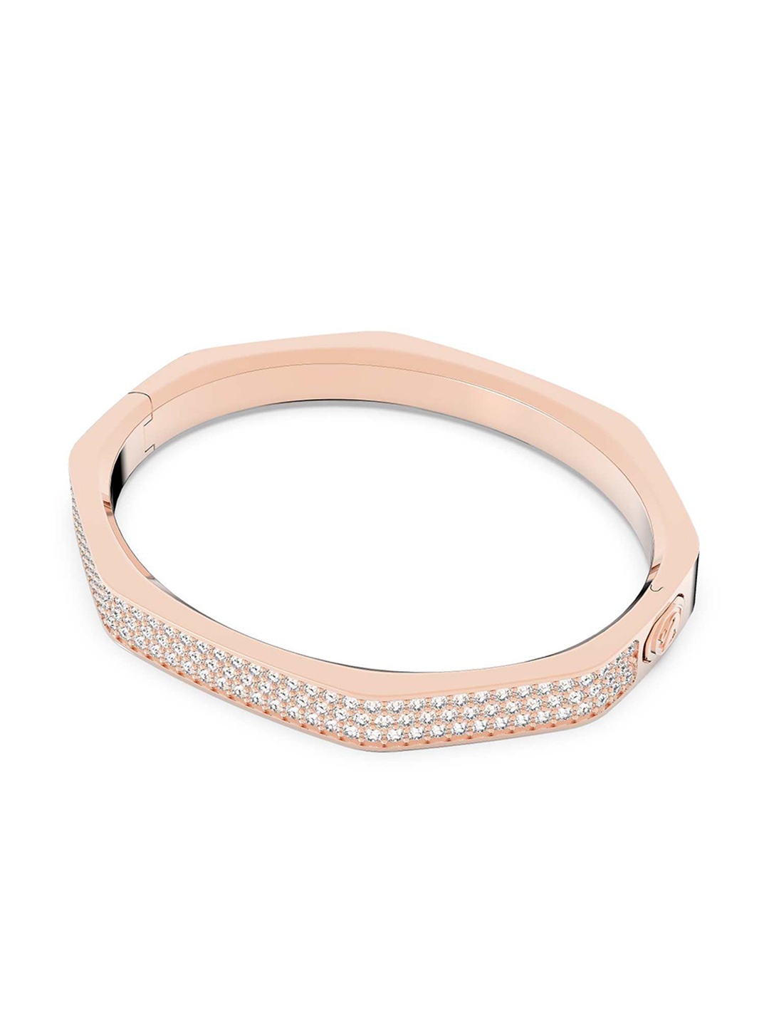 

SWAROVSKI Rose Gold-Plated White Crystal-Studded Bangle