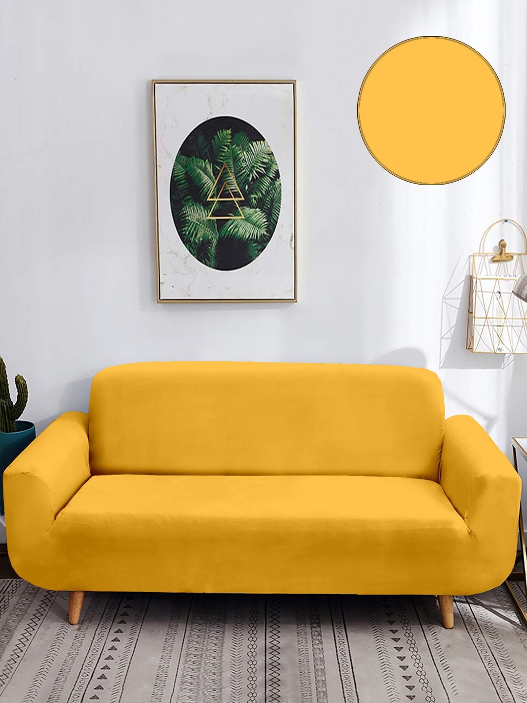 

Cortina Yellow 3 Seater Sofa Cover