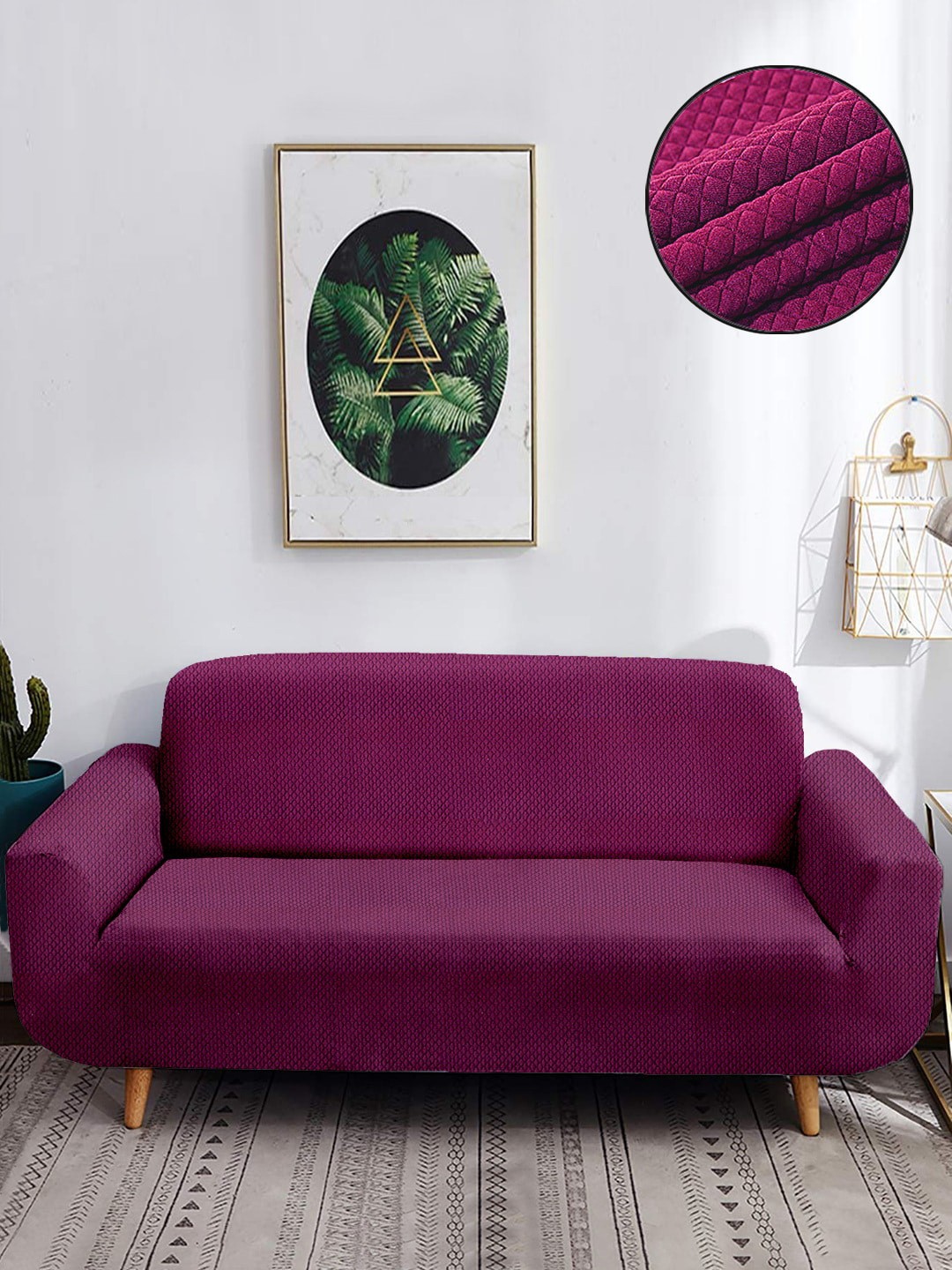 

Cortina Purple 3 Seater Sofa Cover