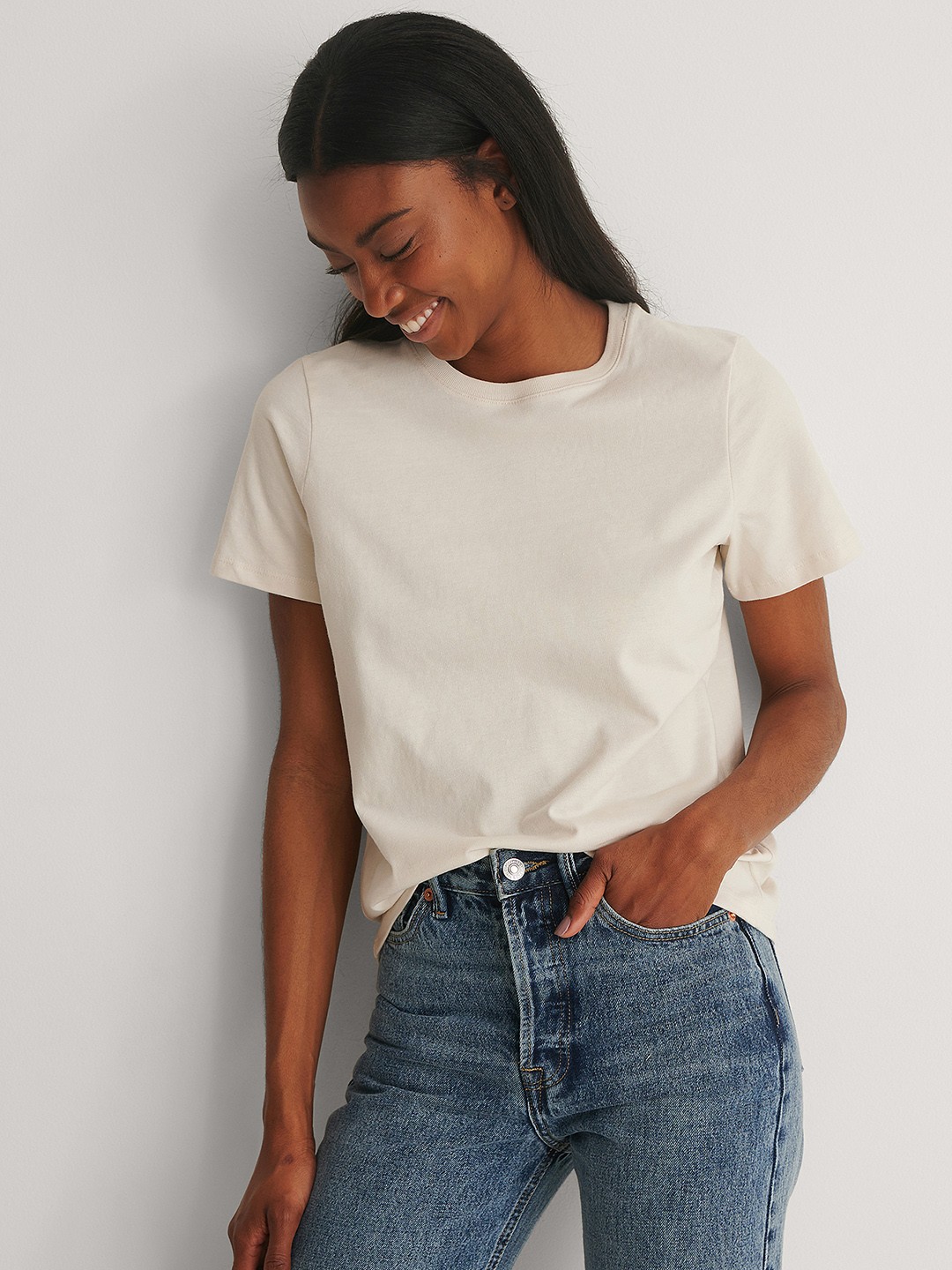 

NA-KD Women White Organic Cotton T-shirt