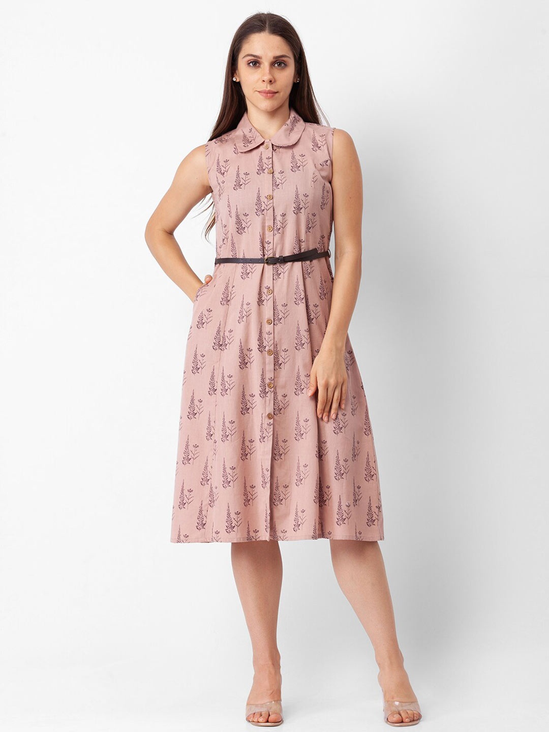 

Globus Pink Floral Shirt Dress