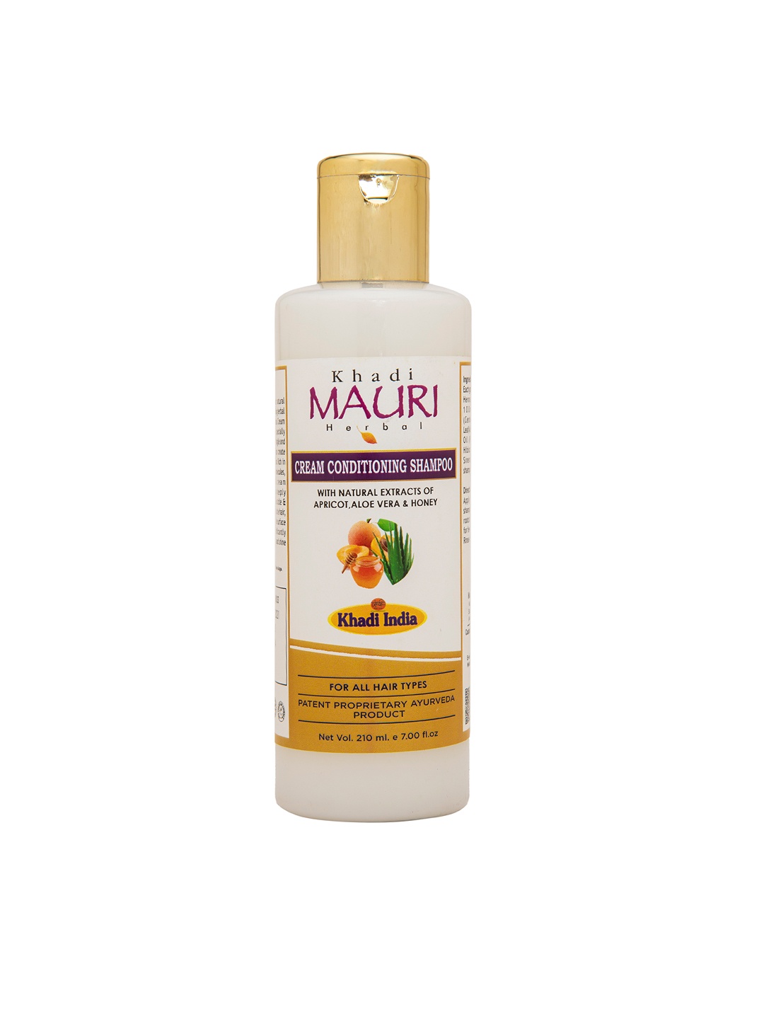 

Khadi Mauri Herbal Cream Conditioning Shampoo with Apricot & Aloe Vera - 210 ml, White