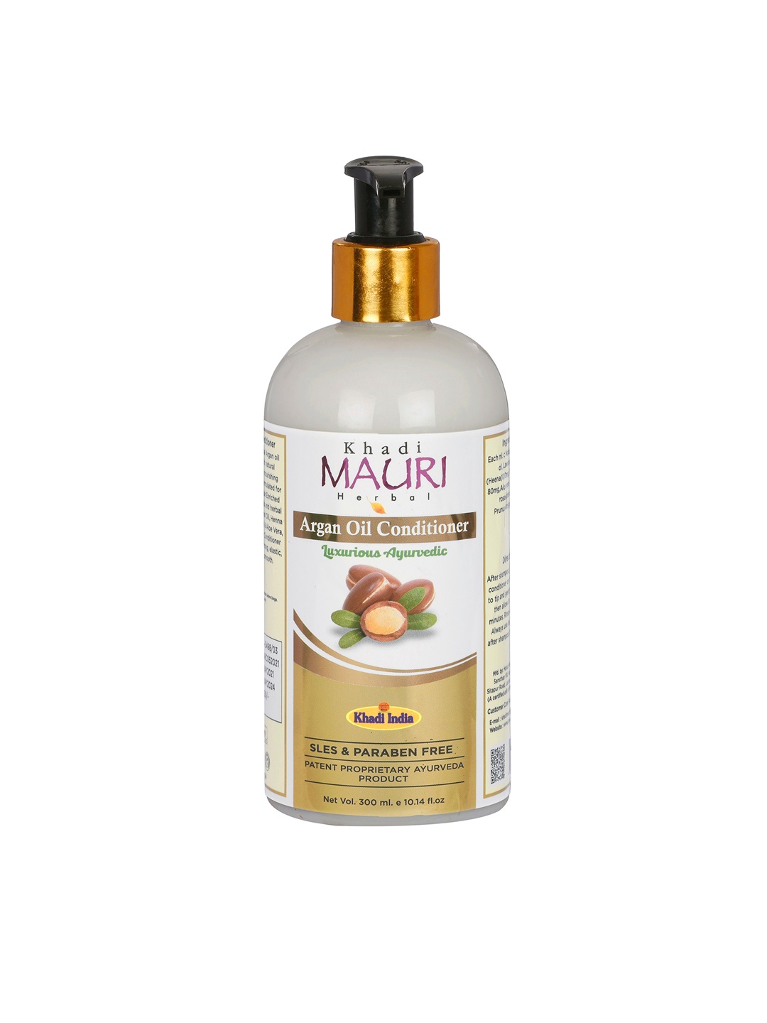 

Khadi Mauri Herbal Argan Oil Luxurious Ayurvedic Hair Conditioner - 300 ml, White