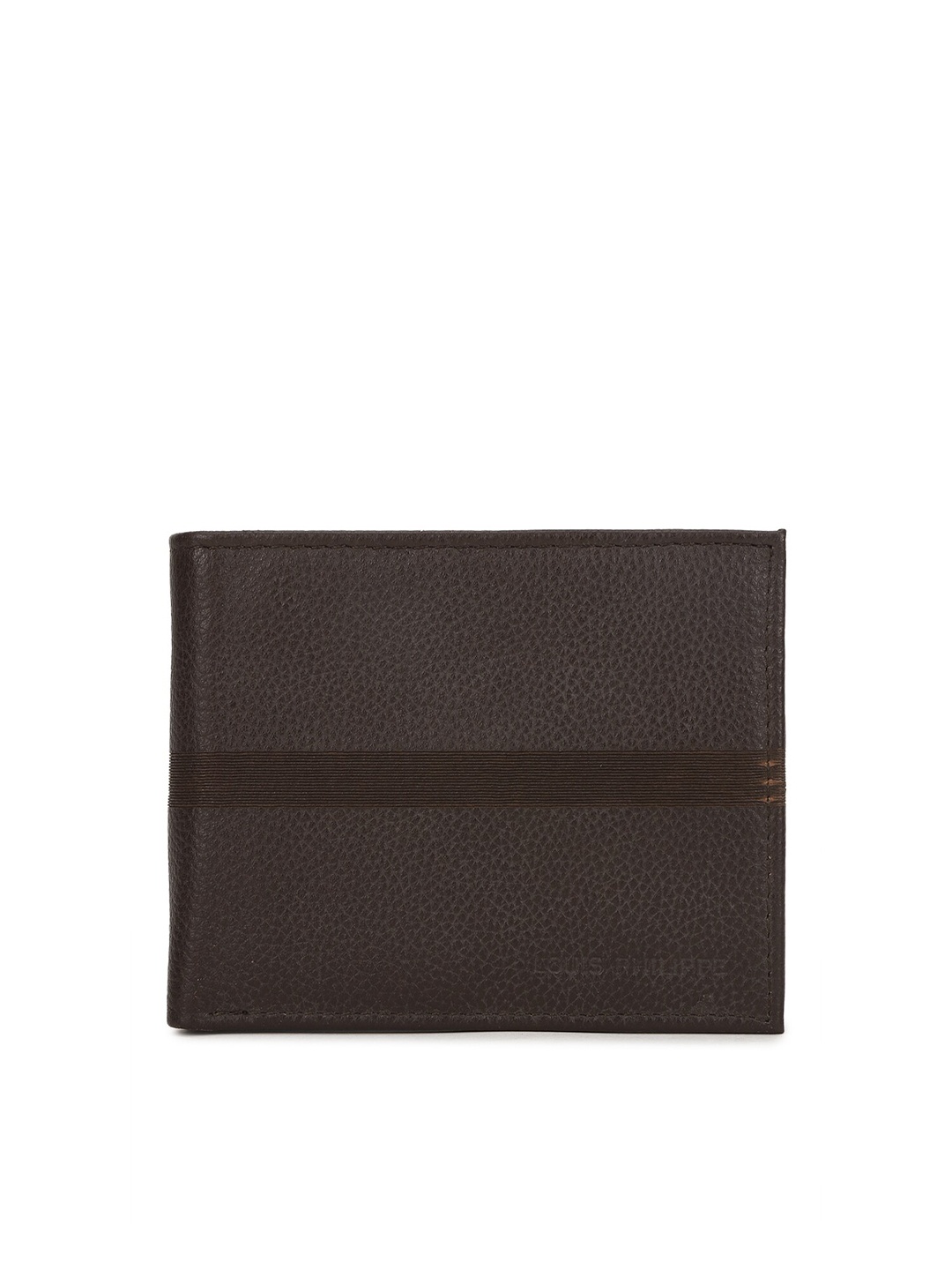 

Louis Philippe Men Brown Leather Two Fold Wallet