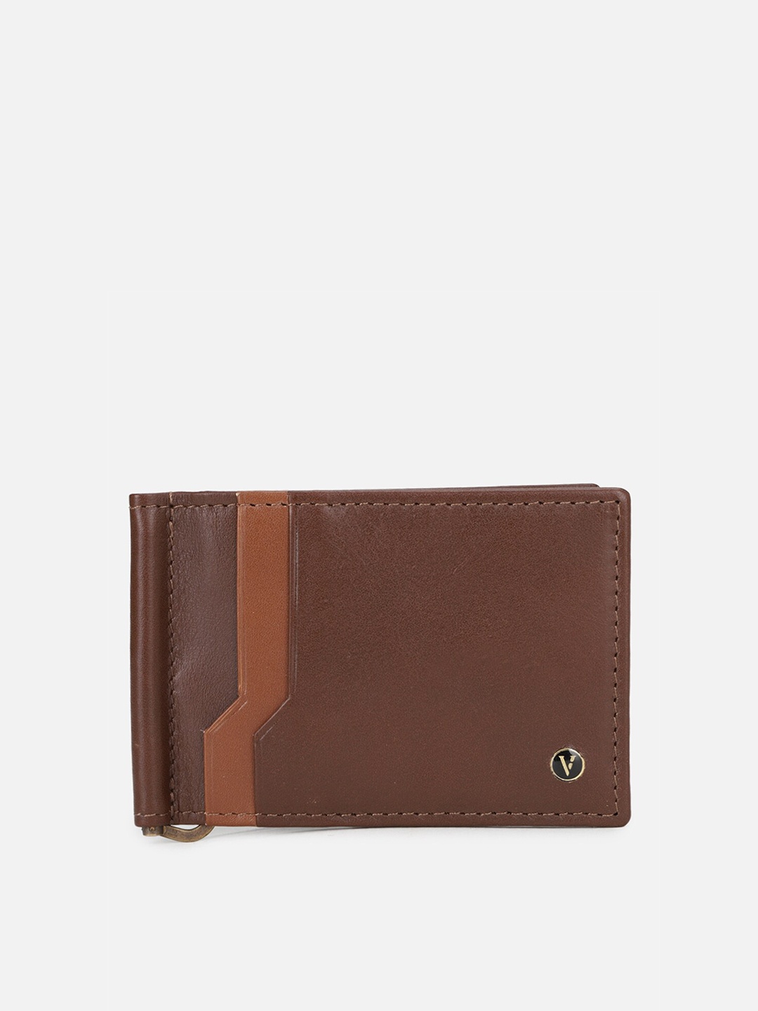 

Van Heusen Men Brown Leather Two Fold Wallet