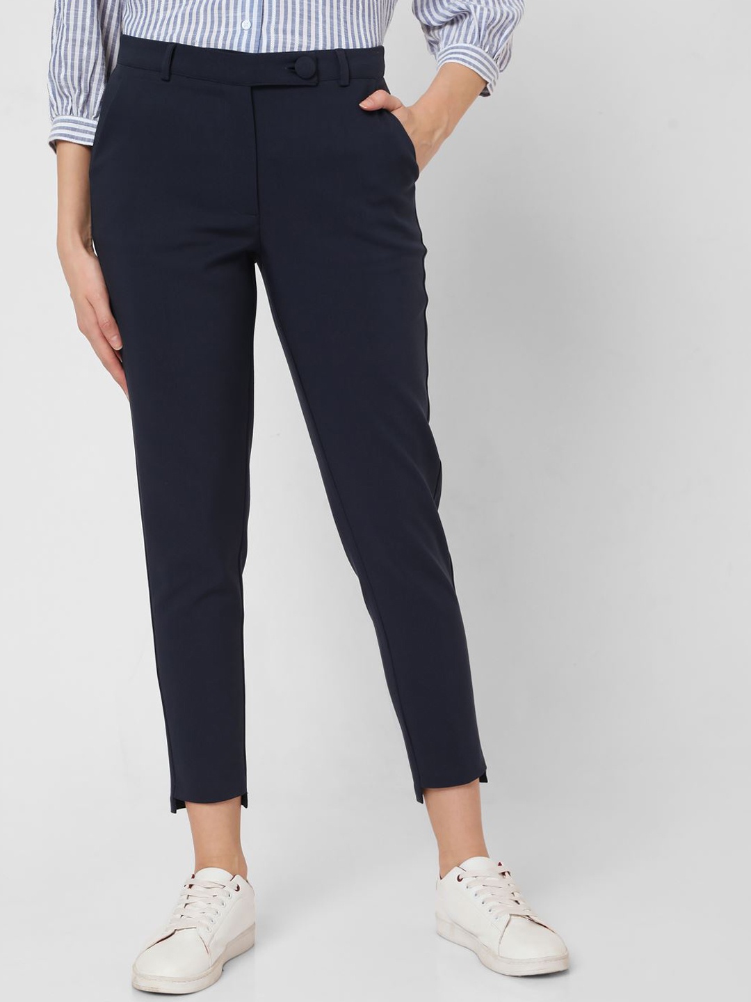 

Vero Moda Women Blue Slim Fit Trousers