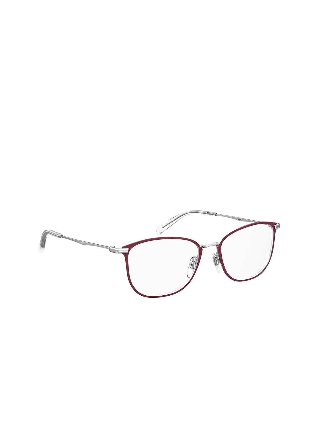 

Levis Women Clear Lens & Red Aviator Sunglasses with Polarised Lens
