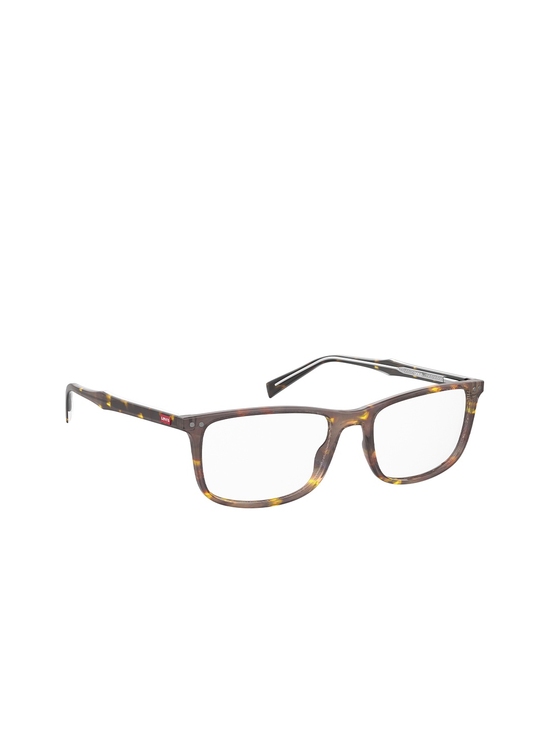 

Levis Men Clear Lens & Brown Square Sunglasses with Polarised Lens