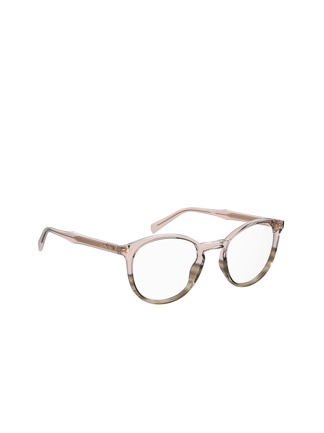 

Levis Women Clear Lens & Pink Round Sunglasses with Polarised Lens