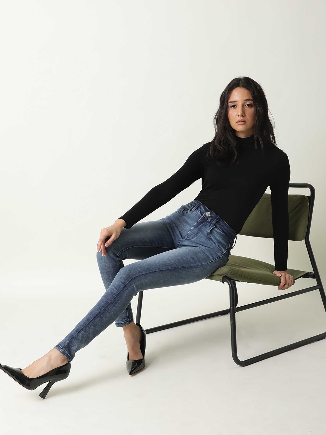 

RAREISM Women Blue Heavy Fade Jeans