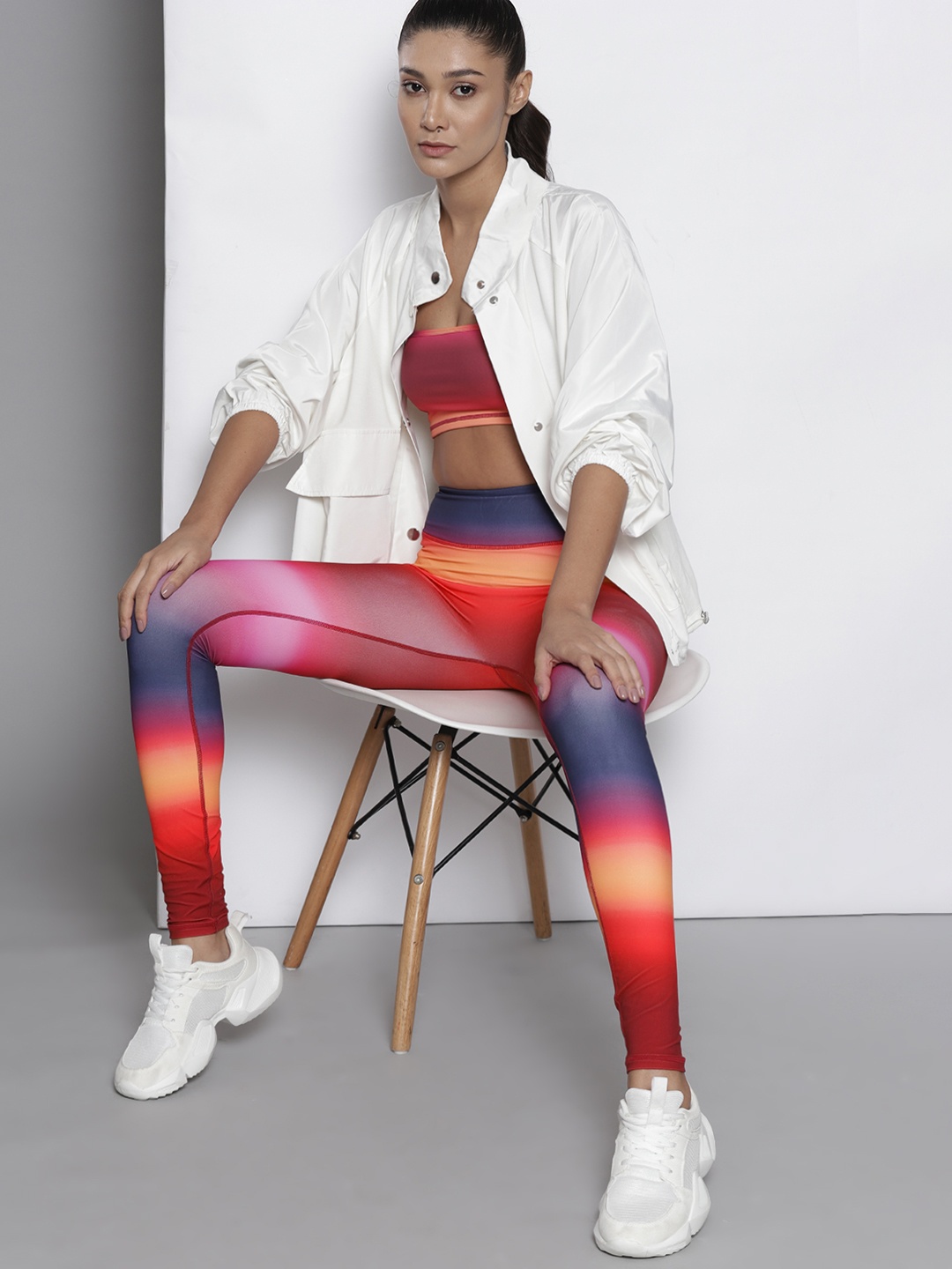

NA-KD Women Pink & Navy Blue Ombre Tights