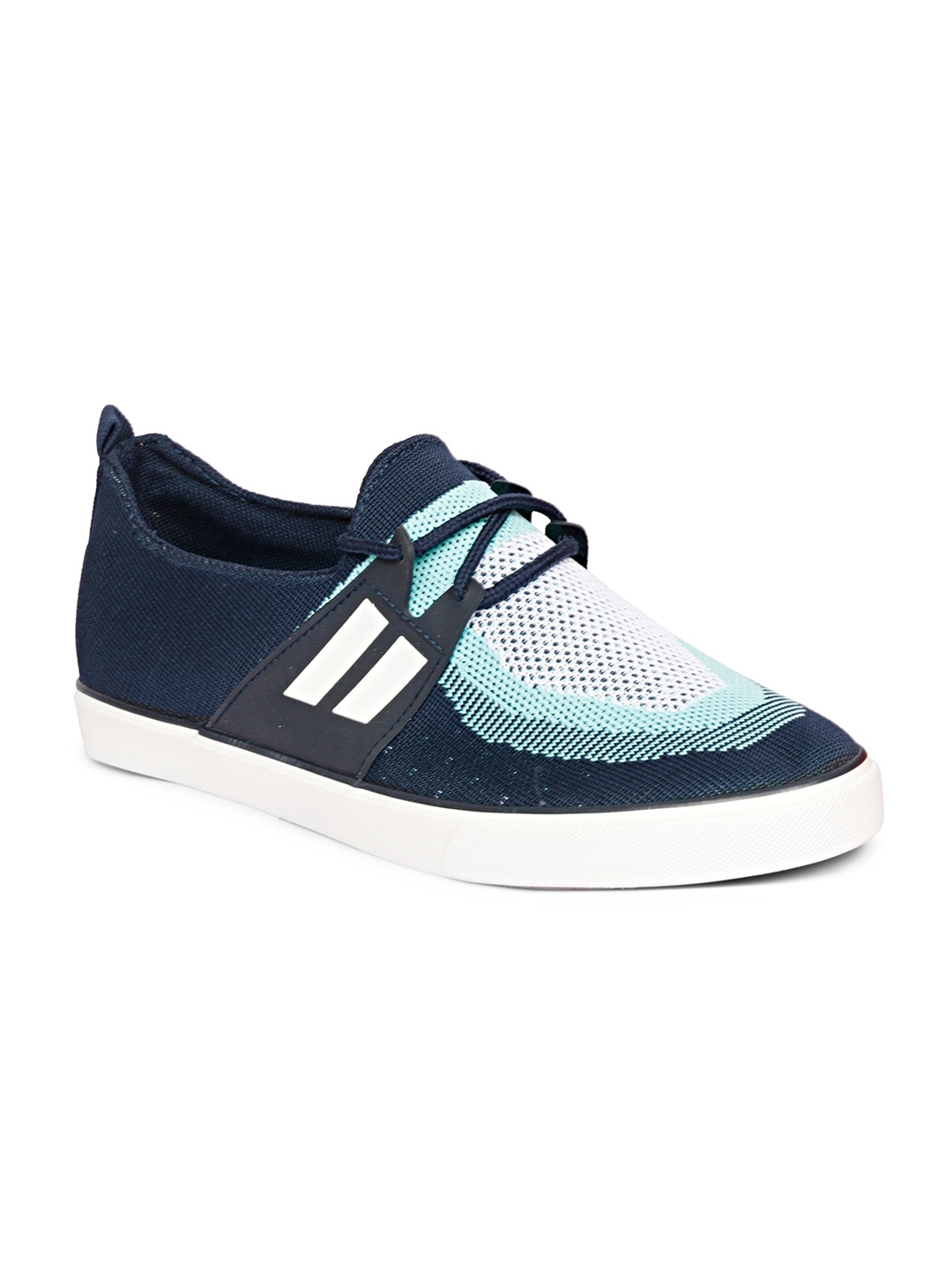 

MOZAFIA Men Navy Blue Woven Design Sneakers