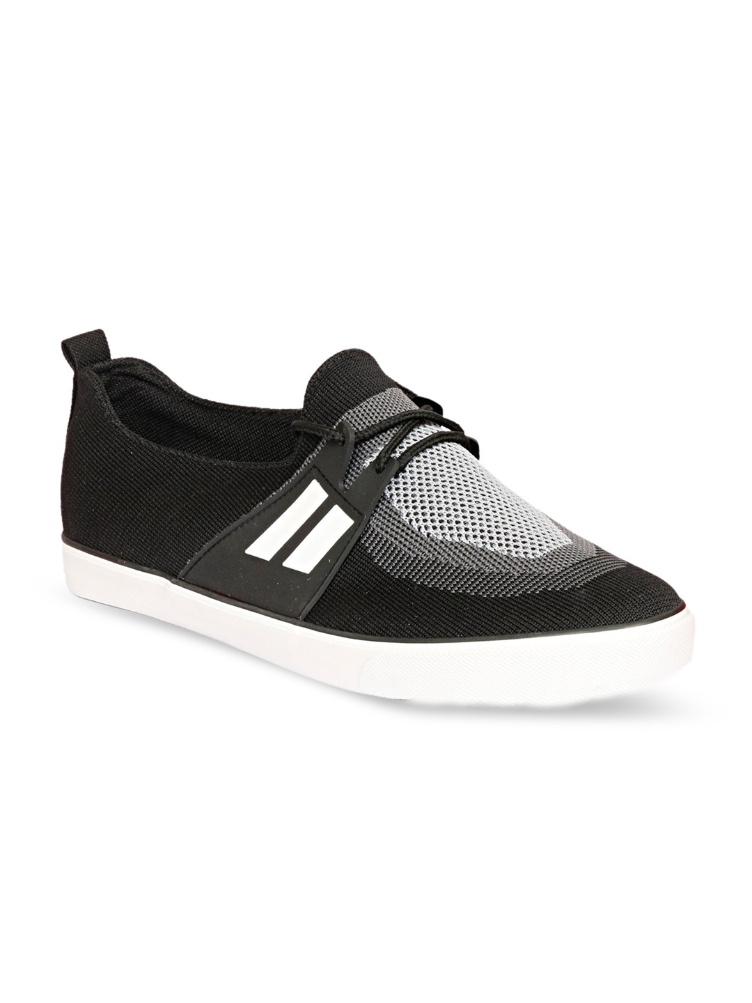 

MOZAFIA Men Black Woven Design Sneakers
