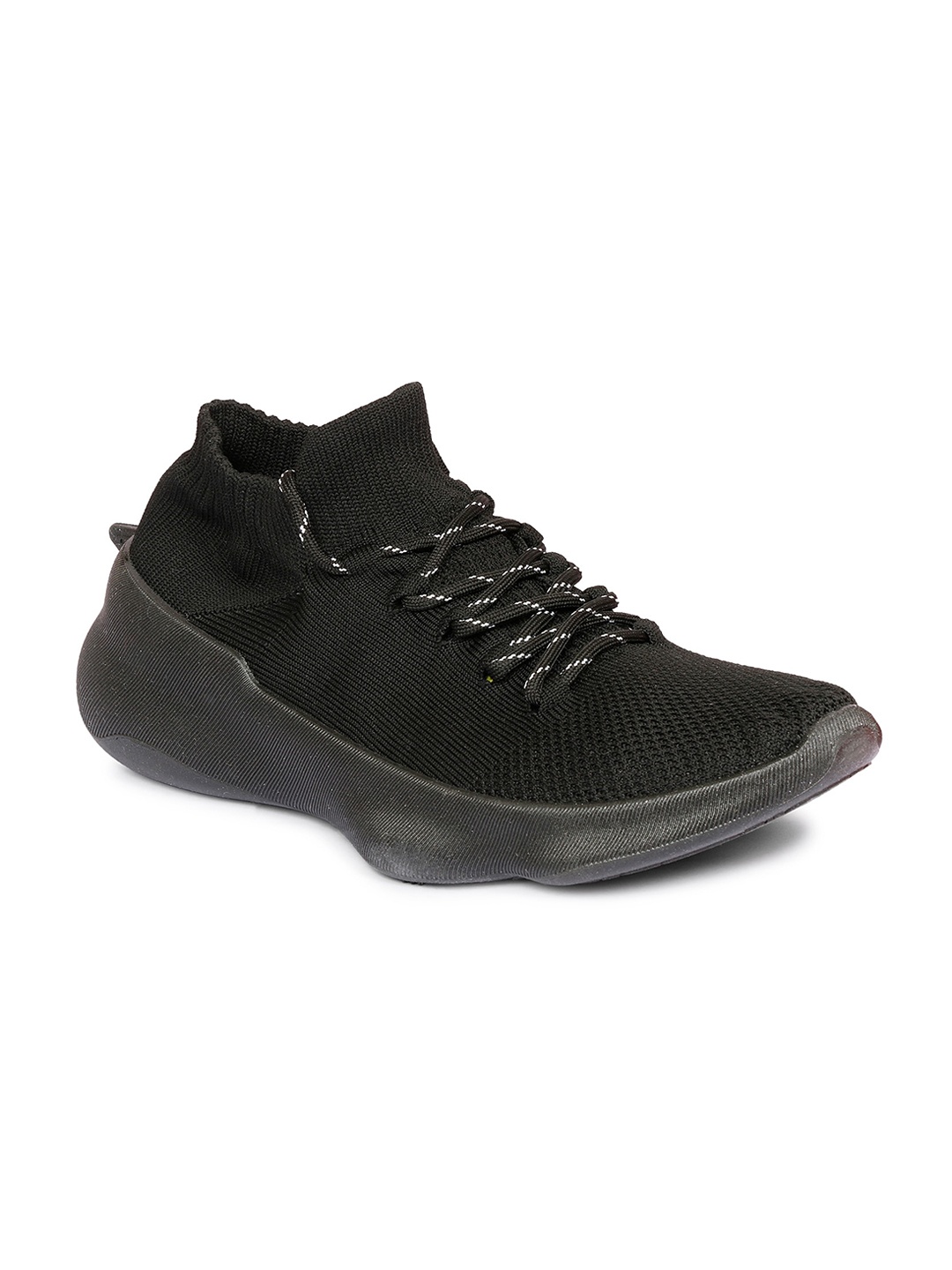 

MOZAFIA Men Black Woven Design Sneakers