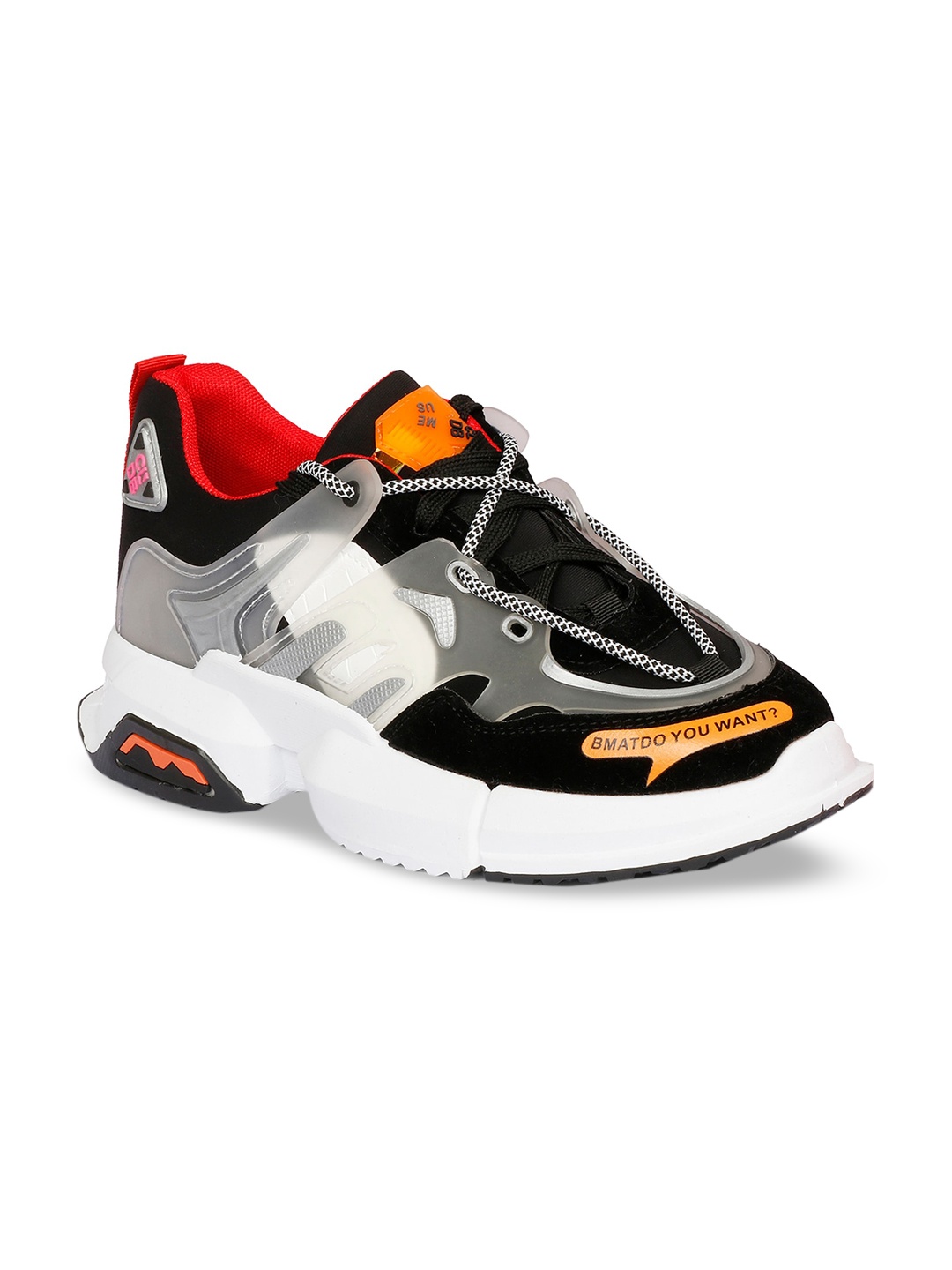 

MOZAFIA Men Black Colourblocked Sneakers