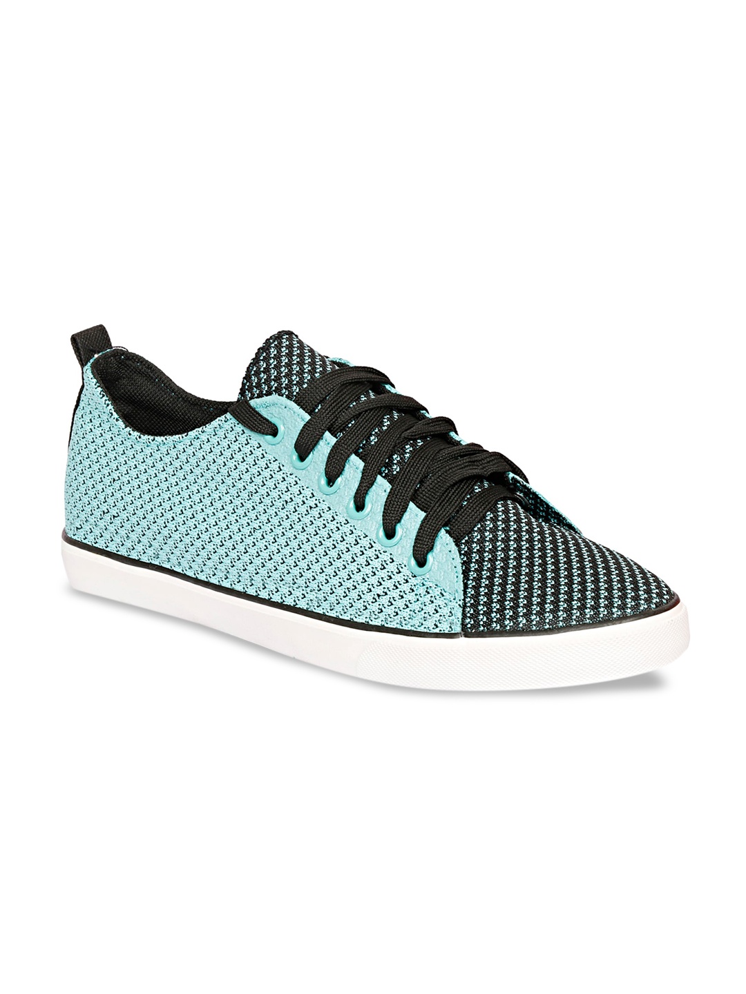 

MOZAFIA Men Green Woven Design Sneakers