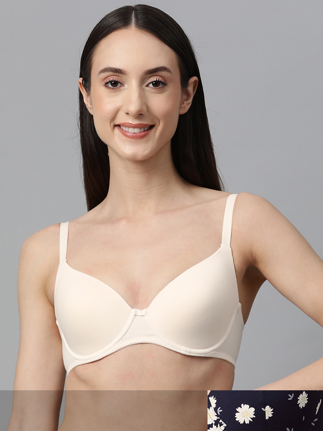 

Marks & Spencer Pack Of 2 Bra - Underwired Lightly Padded, Navy blue