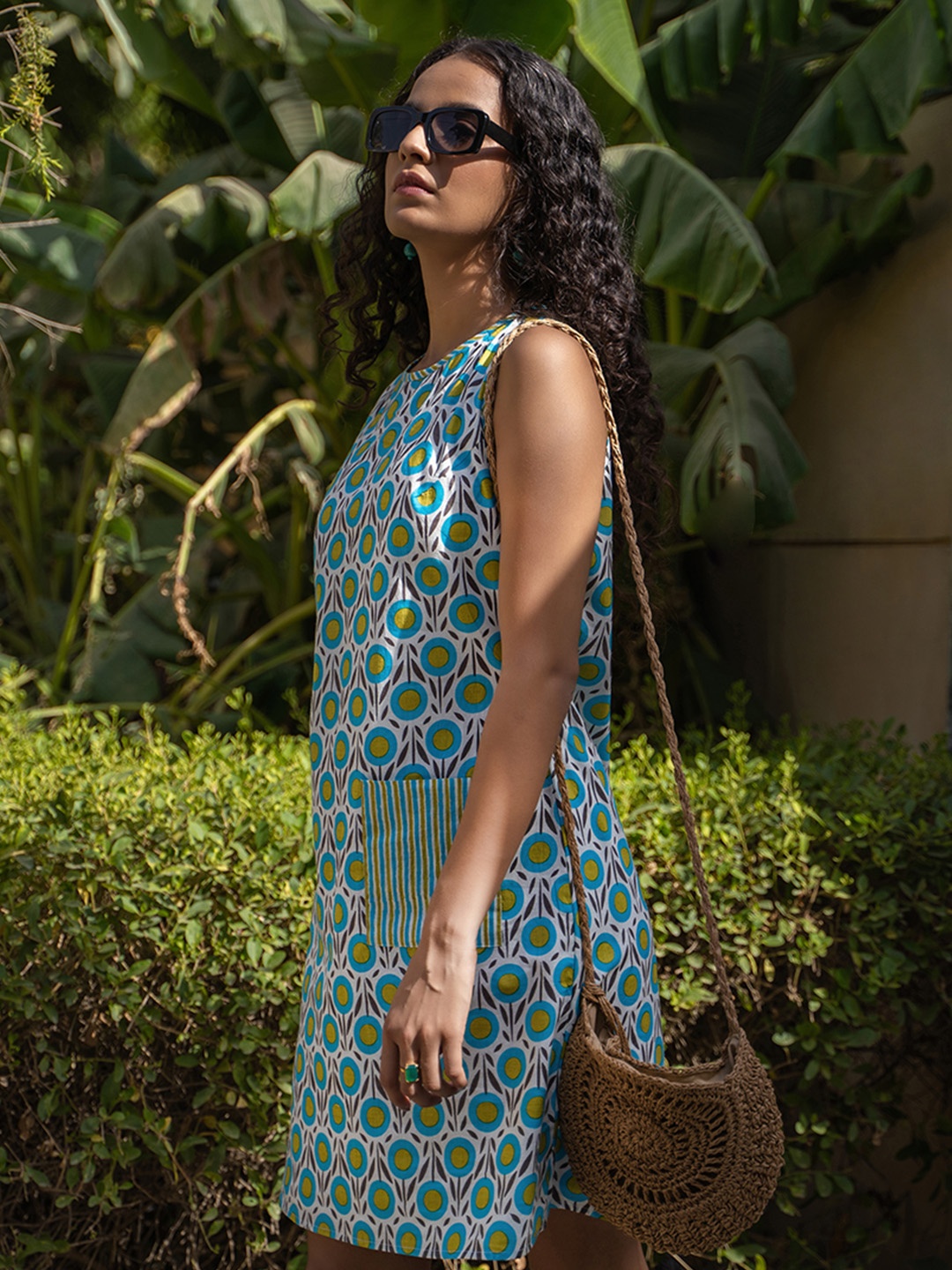 

AKISO Blue A-Line Dress