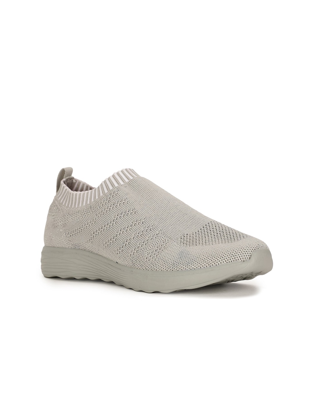 

North Star Women Grey Woven Design Slip-On Sneakers