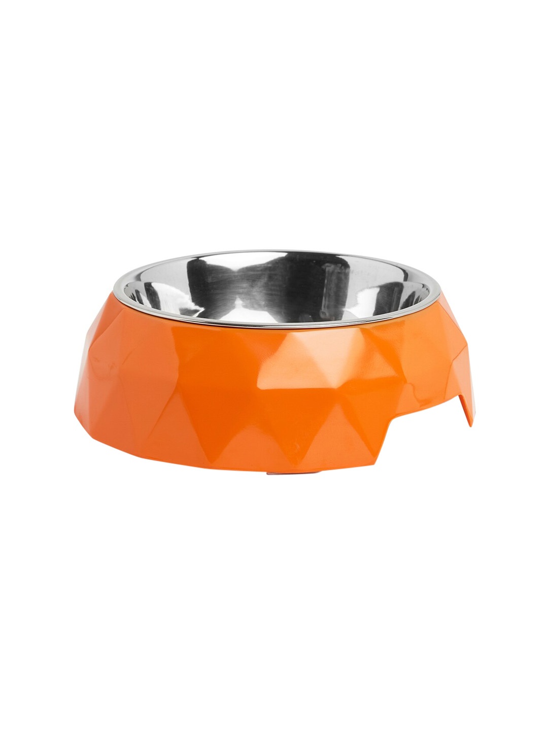 

thepawpstarco Orange Solid Melamine Pet Bowls