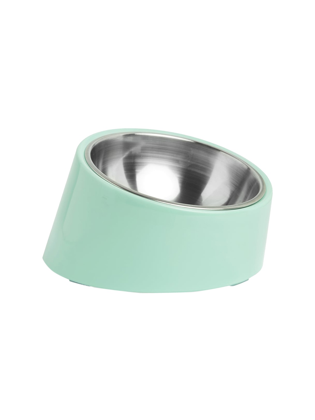 

thepawpstarco Green Solid Pet Bowls