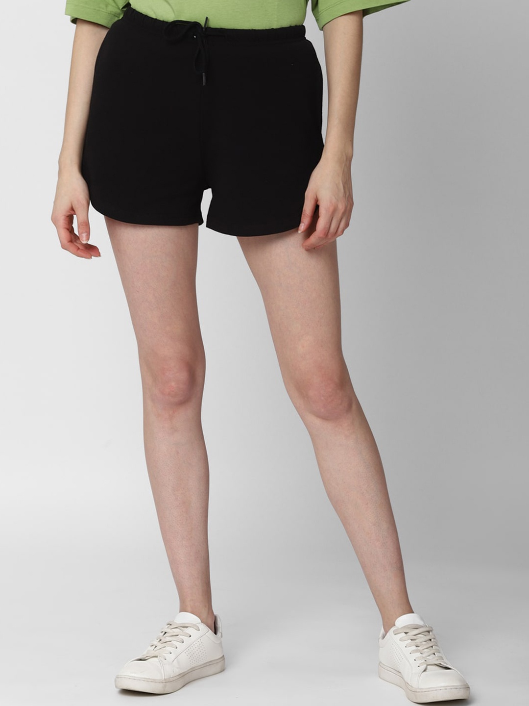 

FOREVER 21 Women Black Shorts