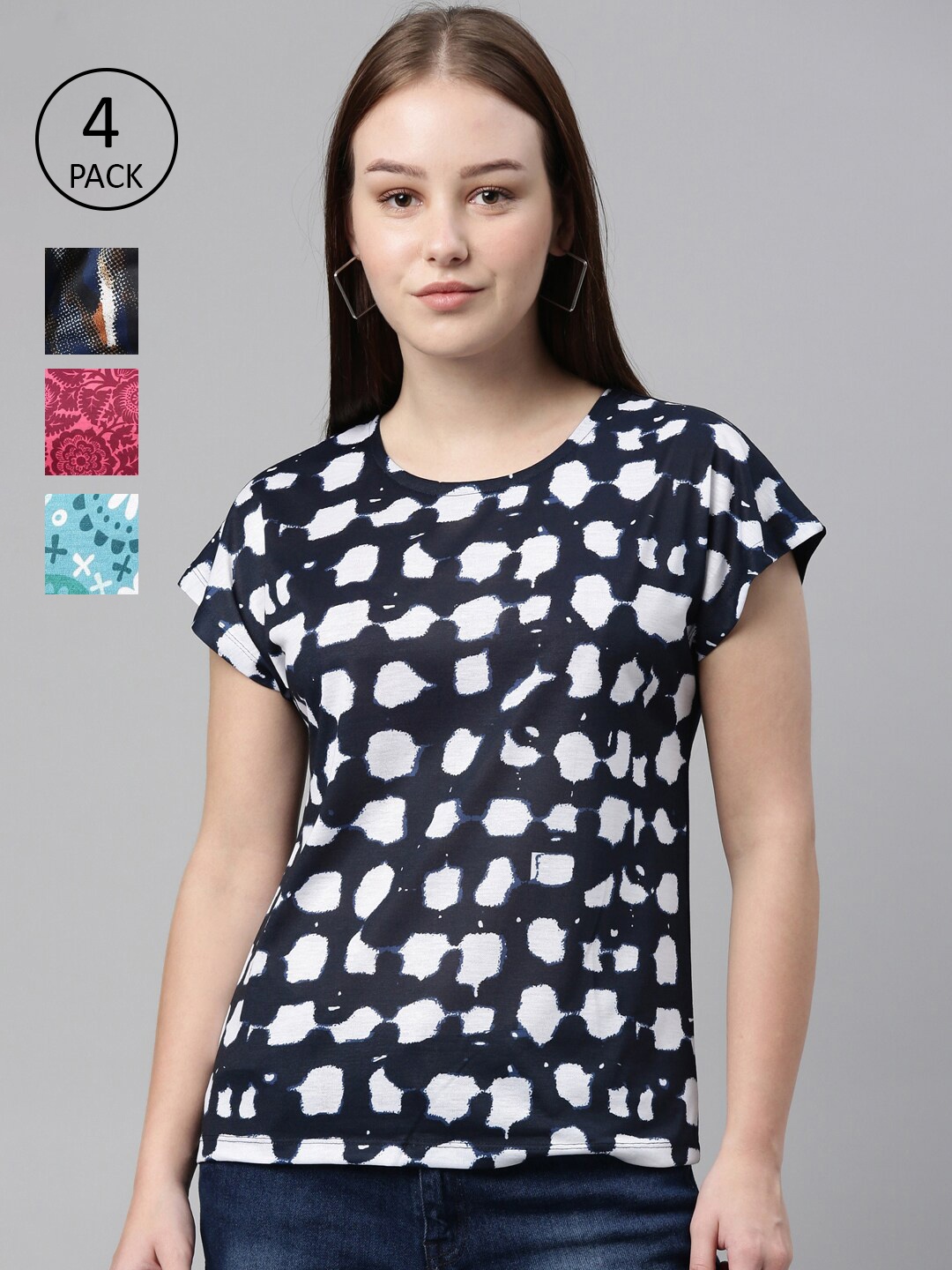 

LAYA Assorted Geometric Print Top