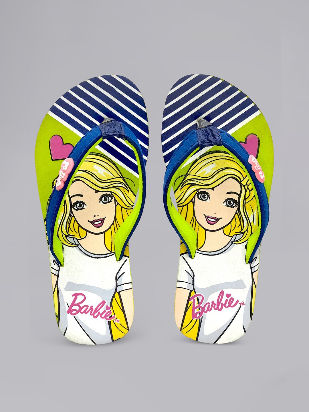 

Kids Ville Girls Green Barbie Featured Flipflops