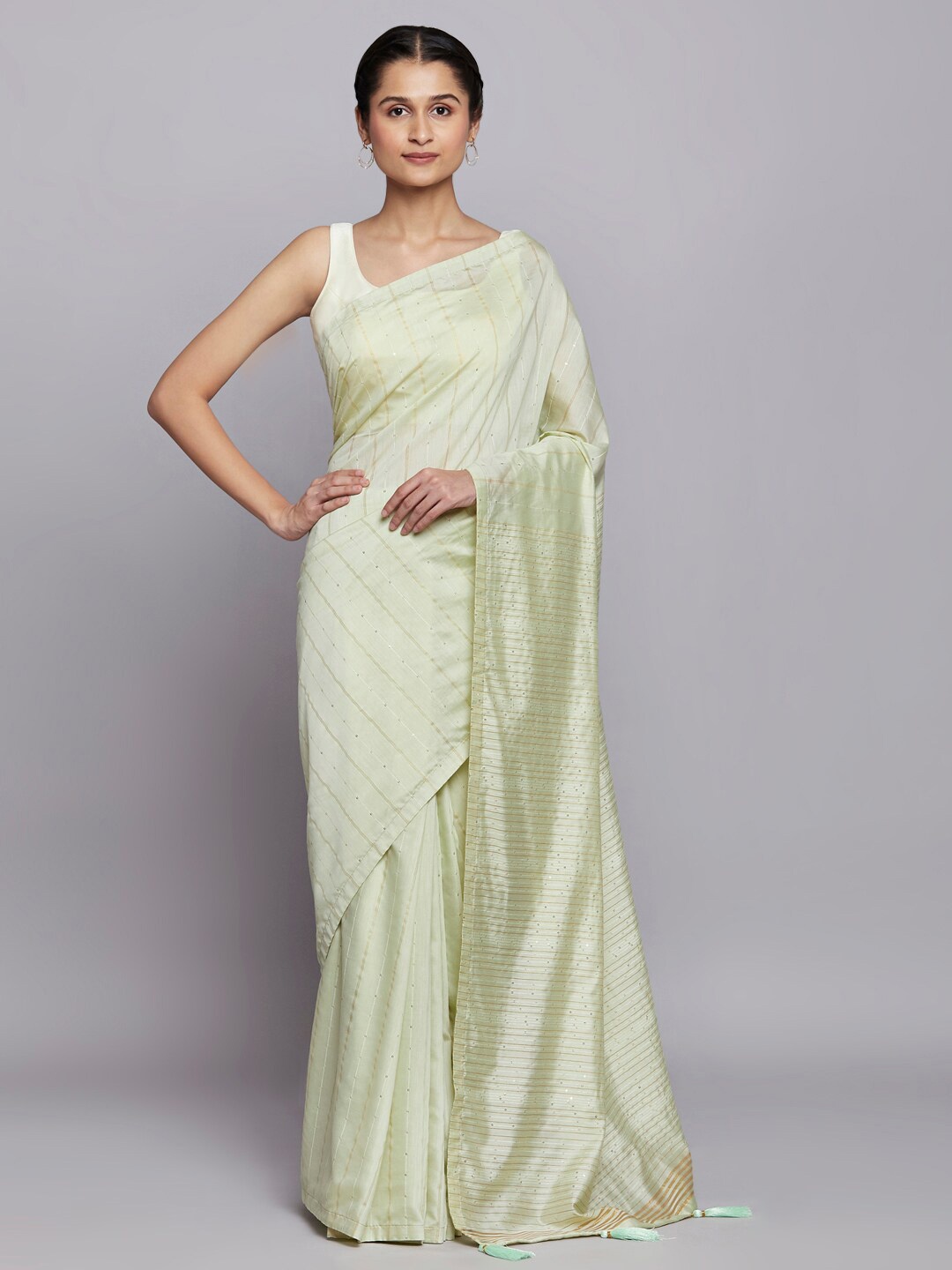 

navyasa by liva Grey Saree